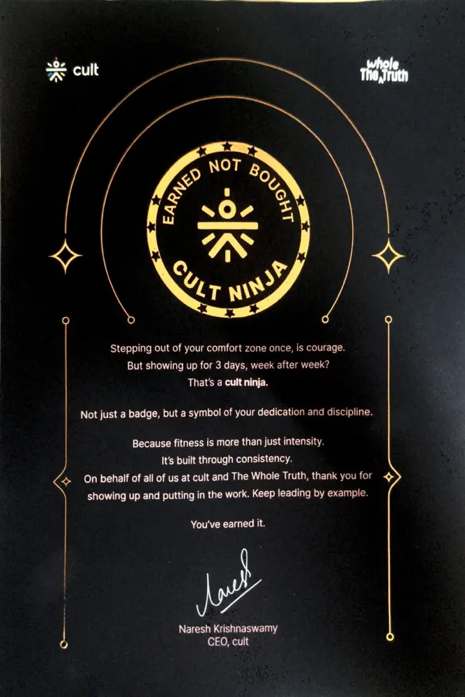 Cult Ninja award